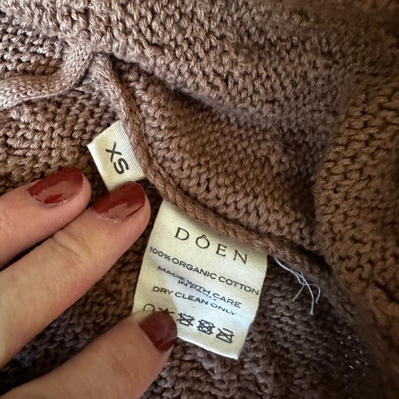 Doen Cornflower Cardigan Sweater in Macaroon - Picture 11 of 16